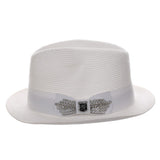 Stacy Adams Spire Poly Braid Pinch Front Fedora