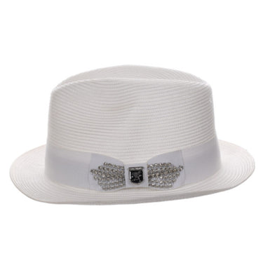 Stacy Adams Spire Poly Braid Pinch Front Fedora