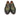 Paul Parkman Men's Woven Leather Tassel Loafers in Green