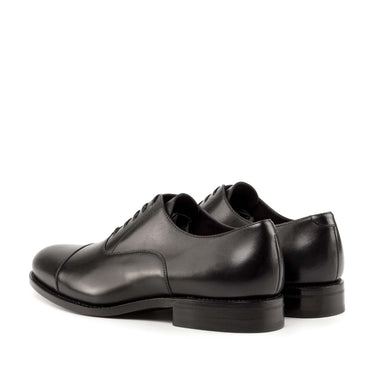 DapperFam Rafael in Black Men's Italian Leather Oxford