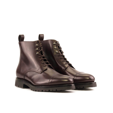 DapperFam Garrison in Dark Brown Men's Italian Leather Jumper Boot in Dark Brown