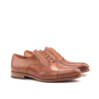 DapperFam Rafael in Cognac Men's Italian Leather Oxford in Cognac