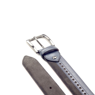 DapperFam Luxe Men's Sun Valley in Grey Lux Suede
