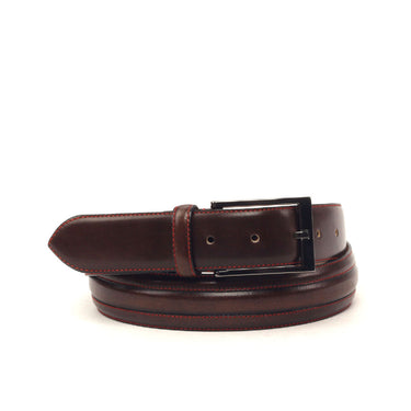 DapperFam Luxe Men's Venice in Dark Brown Painted Calf