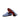 DapperFam Enzo in Blue / Black Men's Linen & Italian Leather Slipper