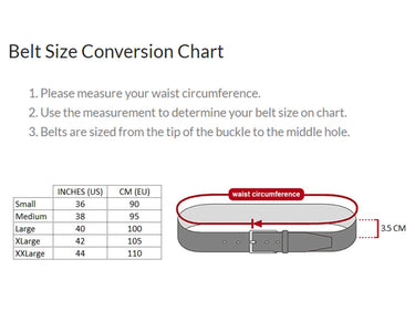 Paul Parkman Men's Hand-Painted Leather Belt in Cobalt Blue