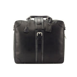 DapperFam Luxe Men's Travel Tote in Flannel Dark Grey Flannel