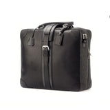 DapperFam Luxe Men's Travel Tote in Flannel Dark Grey Flannel