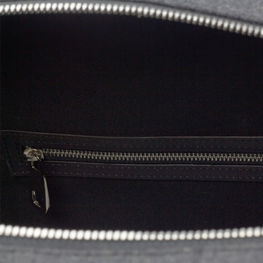 DapperFam Luxe Men's Travel Tote in Flannel Dark Grey Flannel