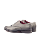 DapperFam Vero in Grey Men's Italian Leather Derby