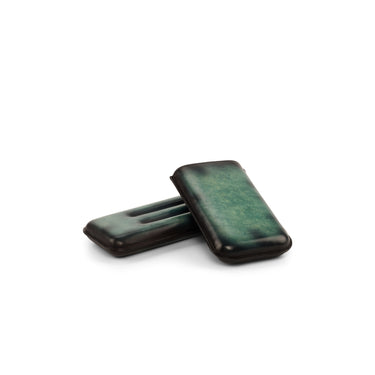 DapperFam Luxe Men's Cigars Case 3 in Turquoise Patina