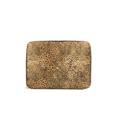 DapperFam Luxe Men's Documents Holder in Leopard Sartorial