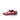 DapperFam Zephyr in White / Red / Black Men's Italian Croco Embossed Leather Longwing Blucher