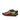 DapperFam Rafael in Khaki / Burgundy Men's Hand-Painted Patina Oxford