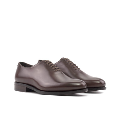DapperFam Giuliano in Dark Brown Men's Italian Leather Whole Cut in Dark Brown