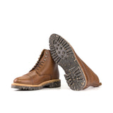 DapperFam Garrison in Med Brown Men's Italian Full Grain Leather Jumper Boot