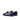 DapperFam Marcello in Cobalt Blue / Red / White Blue Men's Suede & Italian Leather & Italian Patent Leather Belgian Slipper