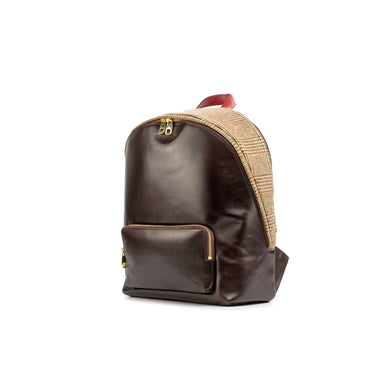 DapperFam Luxe Men's Back Pack in Tweed Sartorial