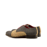 DapperFam Vero in Tweed / Dark Grey Men's Sartorial & Flannel Derby