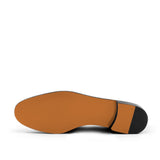 DapperFam Enzo in Brown / Ice Men's Linen Slipper