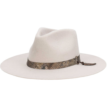 Biltmore Mad Rattle Wool Felt Wide Brim Fedora in Silverbelly OSFM