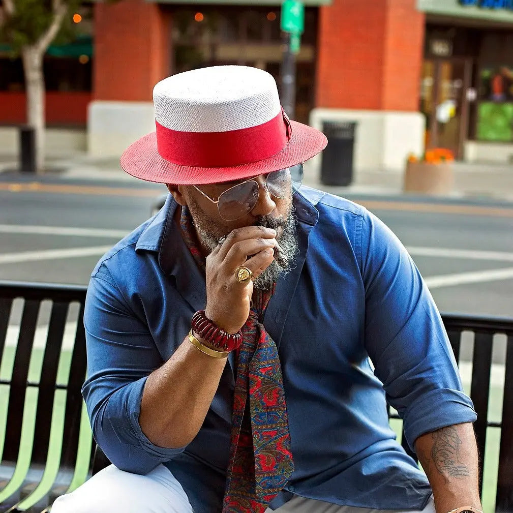 mens dress straw hats Afternoon The midweight Men's Straw Hats | Designer