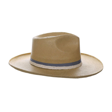 Stacy Adams New York Toyo Straw Wide Brim Fedora Hat