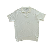 Arturo Lexington in White Men's Short-Sleeve Knit Polo Shirt in 3XL