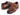 Paul Parkman Men's Kiltie Monkstrap Leather Shoes in Brown in #color_