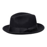Wigens Classico 5 Rabbit Fur Felt Fedora in Black