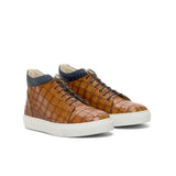 DapperFam Cassian in Cognac / Navy High Top