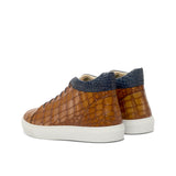 DapperFam Cassian in Cognac / Navy Painted Croco