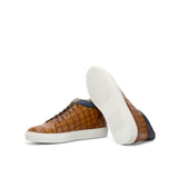 DapperFam Cassian in Cognac / Navy Painted Croco