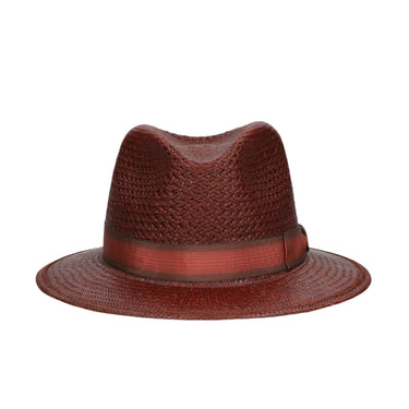 Borsalino Country in T. Medio Genuine Panama Straw Fedora Hat Made in Italy
