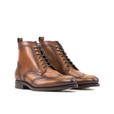 DapperFam Valiant in Cognac Military Brogue