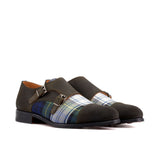 DapperFam Monaco in Tartan Double Monk