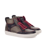 DapperFam Dante in Red / Grey / Black High Top Multi