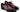 Paul Parkman Men's Hand-Welted Leather Wingtip Derby Shoes in Black & Red
