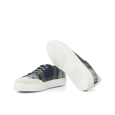 DapperFam Ardenne in Tartan / White Sartorial and Kid Suede
