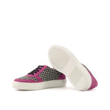 DapperFam Selvara in Houndstooth / Fuchsia Sartorial and Kid Suede