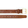 Belvedere Genuine Caiman Crocodile Belt in Walnut in Walnut 44