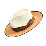 Bellissimo Fox Two Tone in Camel Panama Hat