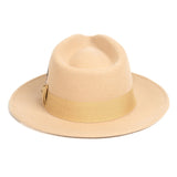 Ferrecci Crushable in Tan Australian Wool Fedora