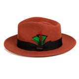 Ferrecci Crushable in Rust Australian Wool Fedora