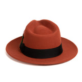 Ferrecci Crushable in Rust Australian Wool Fedora