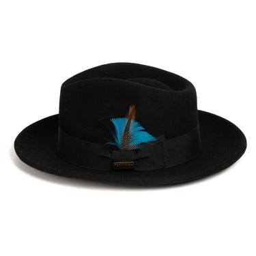 Ferrecci Crushable in Black Australian Wool Fedora