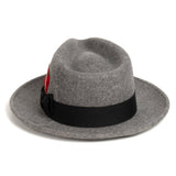 Ferrecci Crushable in Grey Melange Australian Wool Fedora
