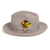 Ferrecci Crushable in Light Grey Australian Wool Fedora
