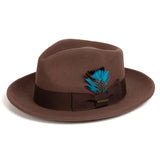 Ferrecci Crushable in Brown Australian Wool Fedora