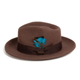 Ferrecci Crushable in Brown Australian Wool Fedora
